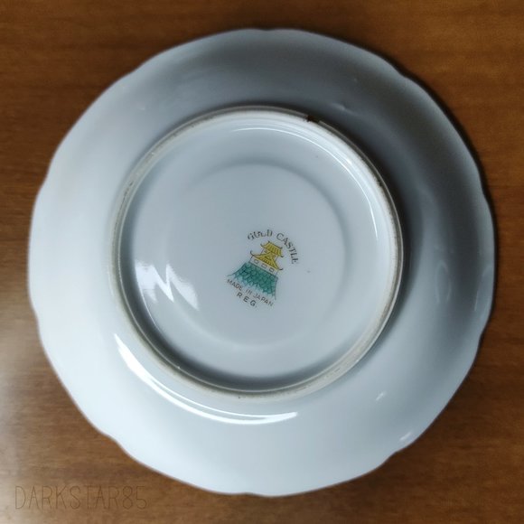 Vintage Gold Castle Made in Japan Floral Demitasse Teacup and Saucer - Picture 5 of 9